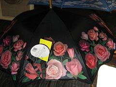 Umbrella - New roses on black
